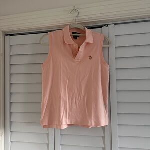 Ralph Lauren Peach Pink Sleeveless Polo Tank